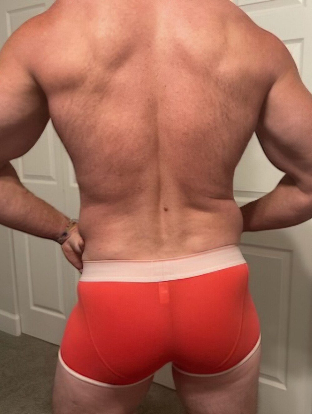 Diesel Orange & White Logo Boxer Briefs - Picture 3 of 5